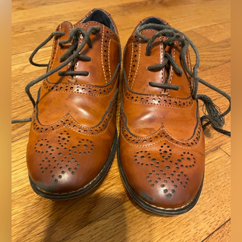 Bruno Marc Boys Wingtip Brown Dress Shoes - Picture 9 of 9
